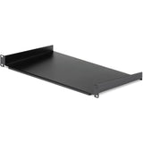 StarTech.com 1U Server Rack Cabinet Shelf - Fixed 10" Deep Cantilever Rackmount Tray for 19" Data/AV/Network Enclosure w/cage nuts, screws — CABSHELF1U10