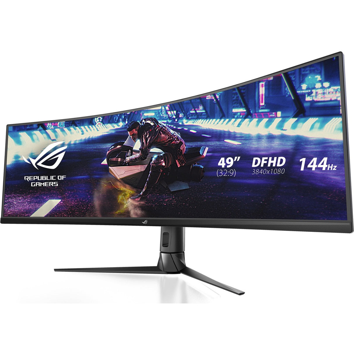 Asus ROG Strix XG49VQ 49" Class Double Full HD (DFHD) Curved Screen Gaming LCD Monitor - 32:9 - Black — XG49VQ
