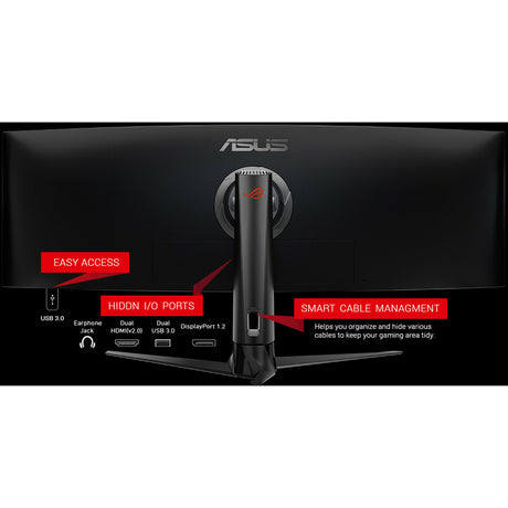 Asus ROG Strix XG49VQ 49" Class Double Full HD (DFHD) Curved Screen Gaming LCD Monitor - 32:9 - Black — XG49VQ