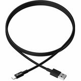 Eaton Tripp Lite Series USB-A to Lightning Sync/Charge Cable, MFi Certified - Black, M/M, 10 in. (0.25 m) — M100-10N-BK