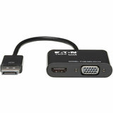 Eaton Tripp Lite Series DisplayPort to VGA/HDMI All-in-One Converter Adapter, DP ver 1.2, 4K 30 Hz HDMI — P136-06N-HV-V2