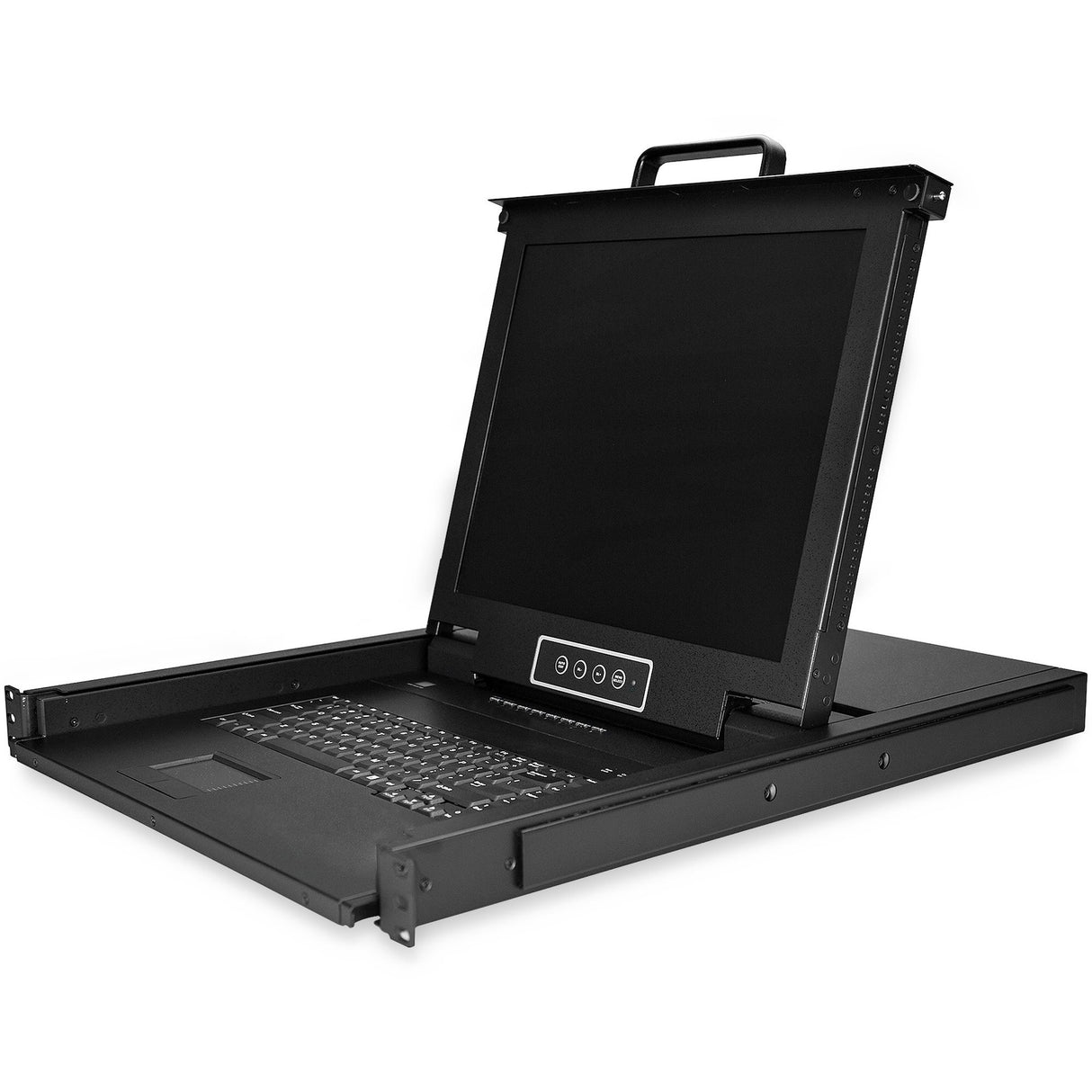 StarTech.com 8 Port Rackmount KVM Console w/ Cables - Integrated KVM Switch w/ 17" LCD - 1U LCD KVM Drawer 50000 MTBF - USB + VGA Support — RKCONS1708K