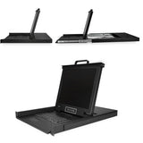 StarTech.com 8 Port Rackmount KVM Console w/ Cables - Integrated KVM Switch w/ 17" LCD - 1U LCD KVM Drawer 50000 MTBF - USB + VGA Support — RKCONS1708K