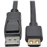 Eaton Tripp Lite Series DisplayPort 1.2 to HDMI Active Adapter Cable (M/M), 4K 60 Hz, Gripping HDMI Plug, HDCP 2.2, 3 ft. (0.9 m) — P582-003-HD-V2A