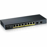 ZYXEL GS1900-10HP 8-Port Gigabit Smart Managed PoE Switch | 8 PoE+ Ports at 77W with 2 SFP Uplinks | Fanless — GS1900-10HP