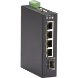 Black Box Industrial Gigabit Ethernet Switch - Extreme Temperature, 5-Port — LIG401A