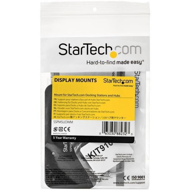 StarTech.com Docking Station Mount - For Compatible StarTech.com Docks / Hubs - Wall Mount or Under-Desk Dock Mount - Steel (SSPMSUDWM) — SSPMSUDWM
