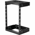 StarTech.com 2-Post 15U Heavy-Duty Wall Mount Network Rack, 19" Open Frame Server Rack with Adjustable Depth, Data Rack for IT Equipment~ — RK15WALLOA