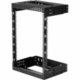 StarTech.com 2-Post 15U Heavy-Duty Wall Mount Network Rack, 19" Open Frame Server Rack with Adjustable Depth, Data Rack for IT Equipment~ — RK15WALLOA