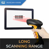 Adesso NuScan 4100B Bluetooth Antimicrobial Waterproof CCD Barcode Scanner — NUSCAN 4100B
