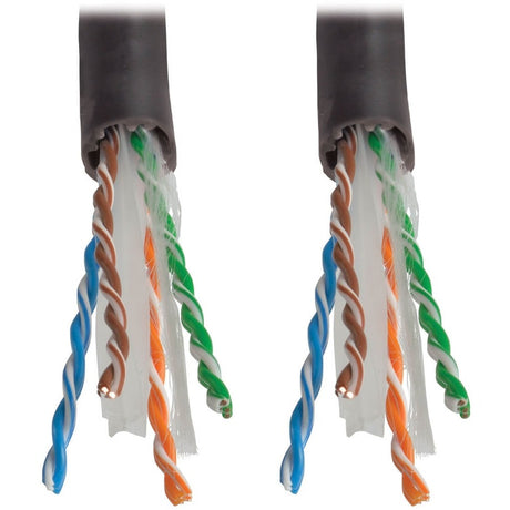 Eaton Tripp Lite Series Cat6 Gigabit Solid Core Plenum-Rated UTP CMP PVC Bulk Ethernet Cable, Black, 1000 ft. (304.8 m), TAA — N224-01K-BK
