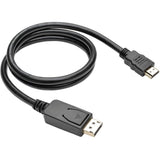 Eaton Tripp Lite Series DisplayPort 1.2 to HDMI Adapter Cable (DP with Latches to HDMI M/M), 4K, 3 ft. (0.9 m) — P582-003-V2
