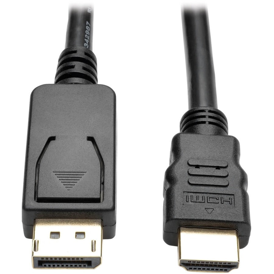 Eaton Tripp Lite Series DisplayPort 1.2 to HDMI Adapter Cable (DP with Latches to HDMI M/M), 4K, 3 ft. (0.9 m) — P582-003-V2