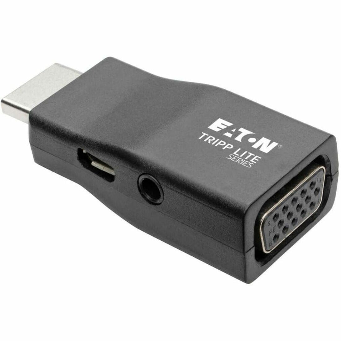 Eaton Tripp Lite Series Compact HDMI to VGA Adapter Video Converter with Audio (M/F), TAA — P131-000-A
