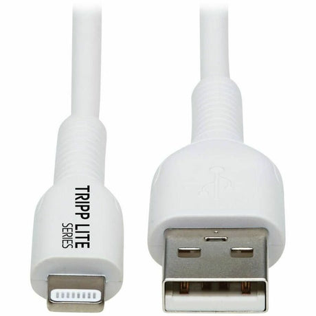 Eaton Tripp Lite Series Safe-IT USB-A to Lightning Sync/Charge Antibacterial Cable (M/M), MFi Certified, White, 1 m (3.3 ft.) — M100AB-01M-WH