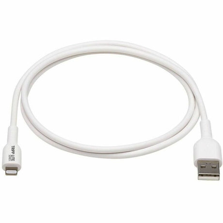 Eaton Tripp Lite Series Safe-IT USB-A to Lightning Sync/Charge Antibacterial Cable (M/M), MFi Certified, White, 1 m (3.3 ft.) — M100AB-01M-WH