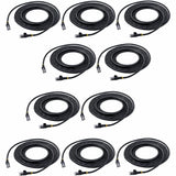 StarTech.com 15 ft. CAT6 Ethernet Cable - 10 Pack - ETL Verified - Black CAT6 Patch Cord - Snagless RJ45 Connectors - 24 AWG - UTP — N6PATCH15BK10PK