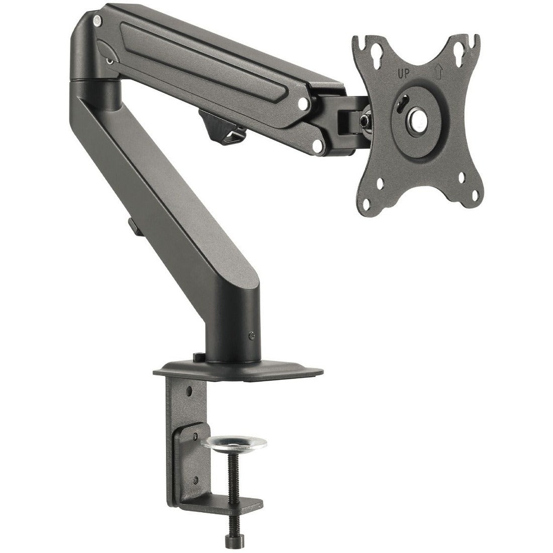 SIIG Single Gas Spring C-Clamp Monitor Desk Mount - 17" to 27" — CE-MT3311-S1