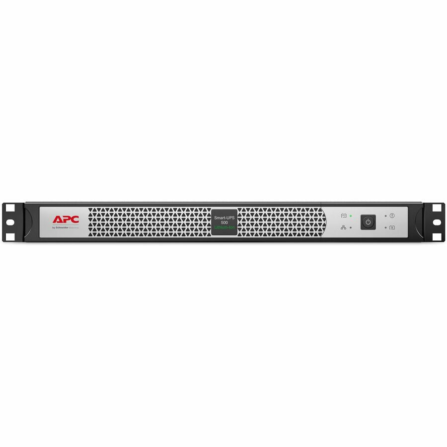 APC Smart-UPS, Line Interactive, 500VA, Lithium-ion, Rackmount 1U, 120V, 4x NEMA 5-15R outlets, SmartConnect Port, Short Depth — SCL500RM1UC