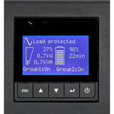 Eaton 9PX 1500VA 1350W 208V Online Double-Conversion UPS - C14 input, 8 C13, Outlets, Lithium-ion Battery, Cybersecure Network Card Option, 2U Rack/Tower — 9PX1500GRT-L