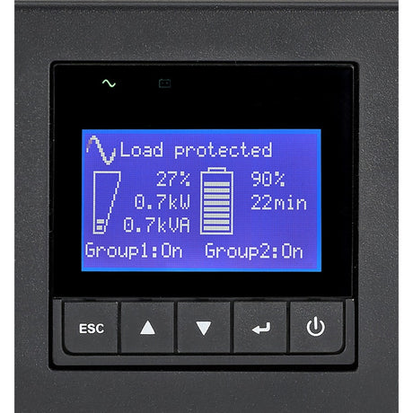 Eaton 9PX 1500VA 1350W 208V Online Double-Conversion UPS - C14 input, 8 C13, Outlets, Lithium-ion Battery, Cybersecure Network Card Option, 2U Rack/Tower — 9PX1500GRT-L