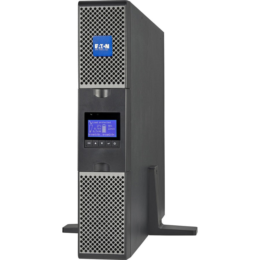 Eaton 9PX 1500VA 1350W 208V Online Double-Conversion UPS - C14 input, 8 C13, Outlets, Lithium-ion Battery, Cybersecure Network Card Option, 2U Rack/Tower — 9PX1500GRT-L