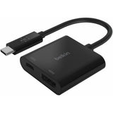 Belkin USB-C to HDMI Video Adapter + Charging port up to 60W Power Delivery, 4k at 60Hz — AVC002BK-BL