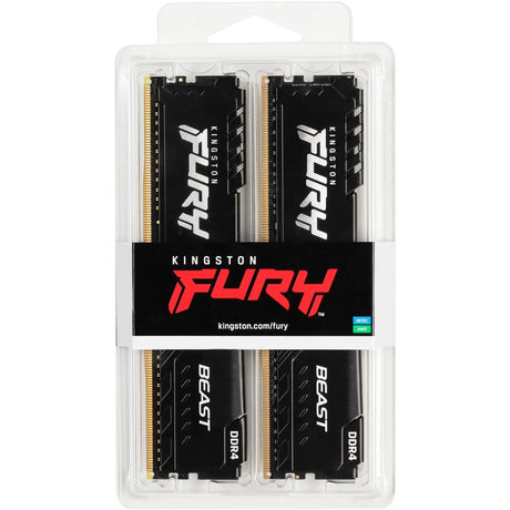 Kingston FURY Beast 32GB (2 x 16GB) DDR4 SDRAM Memory Kit — KF432C16BBK2/32