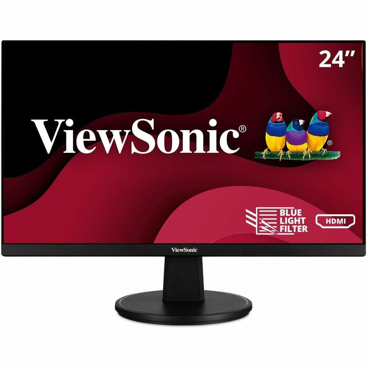 ViewSonic VA2447-MH 24 Inch Full HD 1080p Monitor with 100Hz, Ultra-Thin Bezel, AMD FreeSync, Eye Care, and HDMI, VGA Inputs for Home and Office — VA2447-MH
