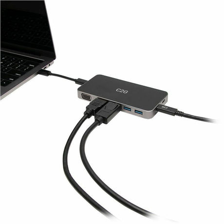C2G Dual Monitor Docking Station Kit - Includes USB C Docking Station, 6ft HDMI Cable, and HDMI to DP Cables — C2G54477