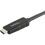 StarTech.com 6ft (2m) HDMI to Mini DisplayPort Cable 4K 30Hz - Active HDMI to mDP Adapter Cable with Audio - USB Powered - Video Converter — HD2MDPMM2M