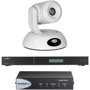 Vaddio EasyIP 20 Video Conferencing Mixer Kit - Includes IP PTZ Camera, Mixer, and Switch - White — 999-30231-000W