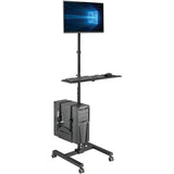 Eaton Tripp Lite Series Mobile Workstation with Monitor Mount - For 17" to 32" Displays, Height Adjustable — DMCS1732S