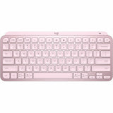 Logitech MX Keys Mini Minimalist Wireless Illuminated Keyboard, Compact, Bluetooth, USB-C - Rose — 920-010474