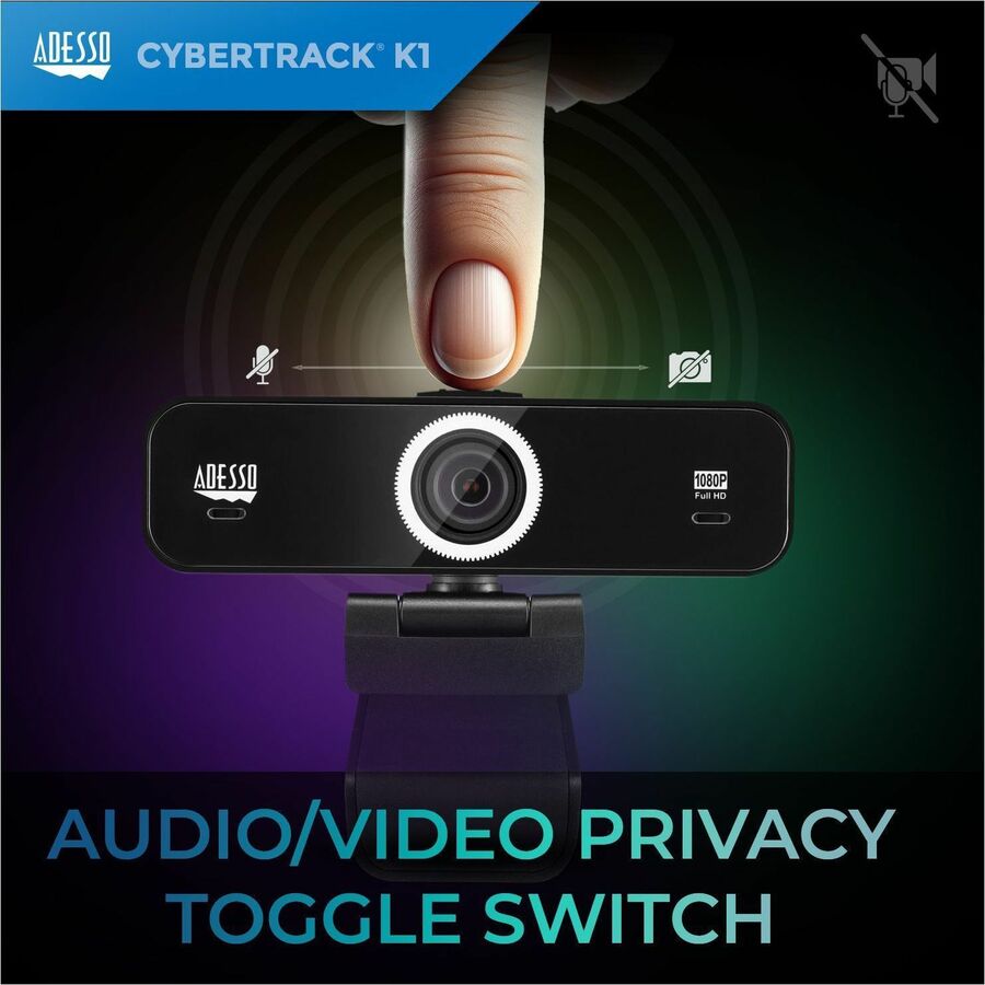 Adesso CyberTrack K1 Webcam - 2.1 Megapixel - 30 fps - USB 2.0 — CybertrackK1