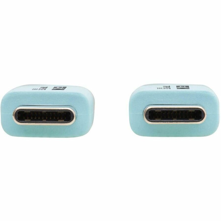 Eaton Tripp Lite Series Safe-IT USB-C Cable (M/M), Antibacterial, Ultra Flexible, 240W PD Charging, Light Blue, 6 ft. (1.8 m) — U040AB-006CS5LB
