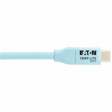 Eaton Tripp Lite Series Safe-IT USB-C Cable (M/M), Antibacterial, Ultra Flexible, 240W PD Charging, Light Blue, 6 ft. (1.8 m) — U040AB-006CS5LB