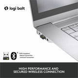 Logitech MX Keys Wireless Illuminated Keyboard for Business, Quiet Perfect-Stroke Keys, Logi Bolt Technology - Graphite — 920-010116