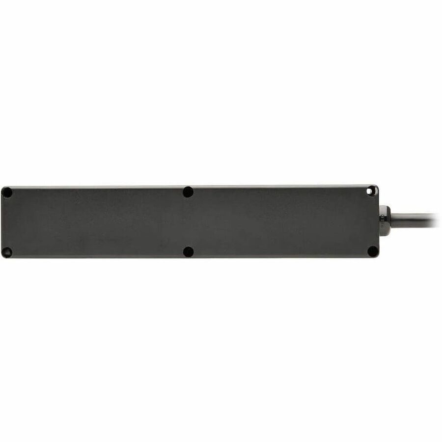 Eaton Tripp Lite Series Safe-IT 6-Outlet Surge Protector - 10 ft. Spiral Cord, 5-15P Plug, 300 Joules, Antimicrobial Protection, Black — TLP610COILAM