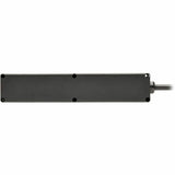 Eaton Tripp Lite Series Safe-IT 6-Outlet Surge Protector - 10 ft. Spiral Cord, 5-15P Plug, 300 Joules, Antimicrobial Protection, Black — TLP610COILAM