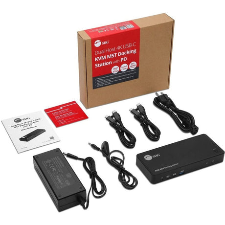 SIIG Dual Host USB-C KVM MST Docking Station — CE-DK0111-S1