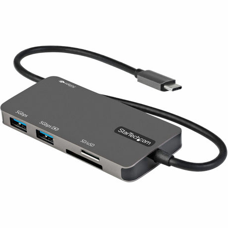 StarTech.com USB C Multiport Adapter, USB-C to 4K HDMI, 100W PD Pass-through, SD/MicroSD, 3xUSB 3.0, USB Type-C Mini Dock, 12" Long Cable — DKT30CHSDPD