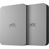 LaCie STLP2000400 2 TB Portable Hard Drive - External - Moon Silver — STLP2000400
