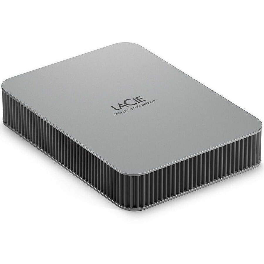 LaCie STLP2000400 2 TB Portable Hard Drive - External - Moon Silver — STLP2000400