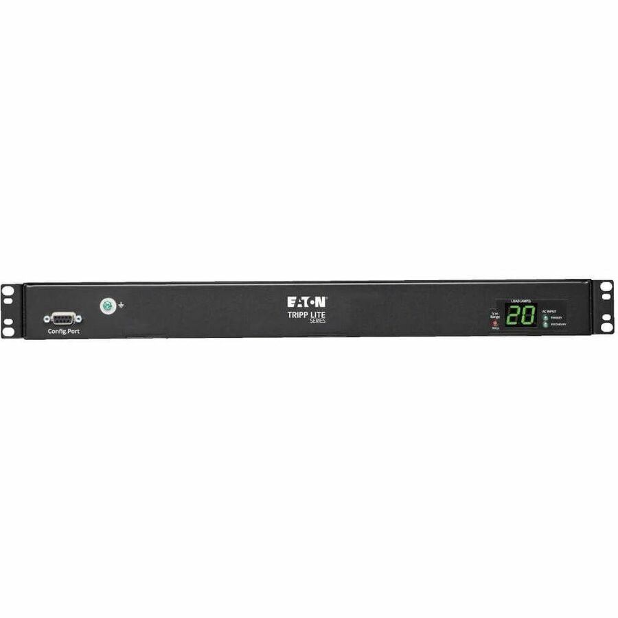 Eaton Tripp Lite Series 3.8kW 200-240V Single-Phase ATS/Local Metered PDU - 8 C13 and 2 C19 Outlets, Dual C20 Inlets, 12 ft. Cords, 1U, TAA — PDUMH20HVATS