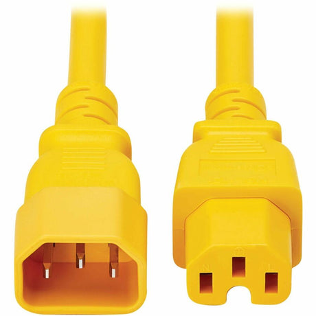 Eaton Tripp Lite Series Power Cord C14 to C15 - Heavy-Duty, 15A, 250V, 14 AWG, 10 ft. (3.1 m), Yellow — P018-010-AYW