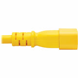 Eaton Tripp Lite Series Power Cord C14 to C15 - Heavy-Duty, 15A, 250V, 14 AWG, 10 ft. (3.1 m), Yellow — P018-010-AYW