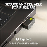 Logitech M240 for Business Silent Wireless Mouse, Secure Logi Bolt USB Receiver, Graphite — 910-007181