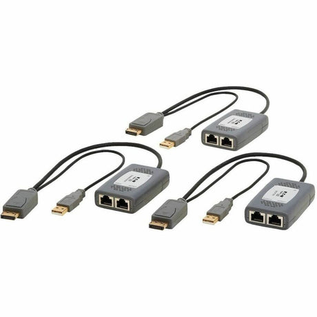 Eaton Tripp Lite Series 2-Port DisplayPort over Cat6 Extender Kit, Pigtail Transmitter/2x Receivers, 4K 60 Hz, HDR, 4:4:4, 230 ft. (70.1 m), TAA — B127U-002-PDPD2
