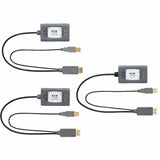Eaton Tripp Lite Series 2-Port DisplayPort over Cat6 Extender Kit, Pigtail Transmitter/2x Receivers, 4K 60 Hz, HDR, 4:4:4, 230 ft. (70.1 m), TAA — B127U-002-PDPD2